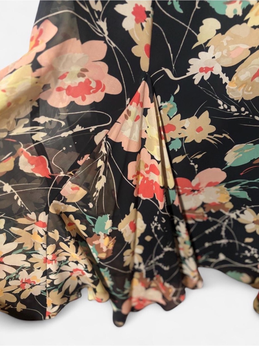 Vintage Y2K Chaps Full A-Line Skirt - Picture 2 of 5